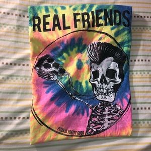 Real Friends Tie-dye Band Tee!